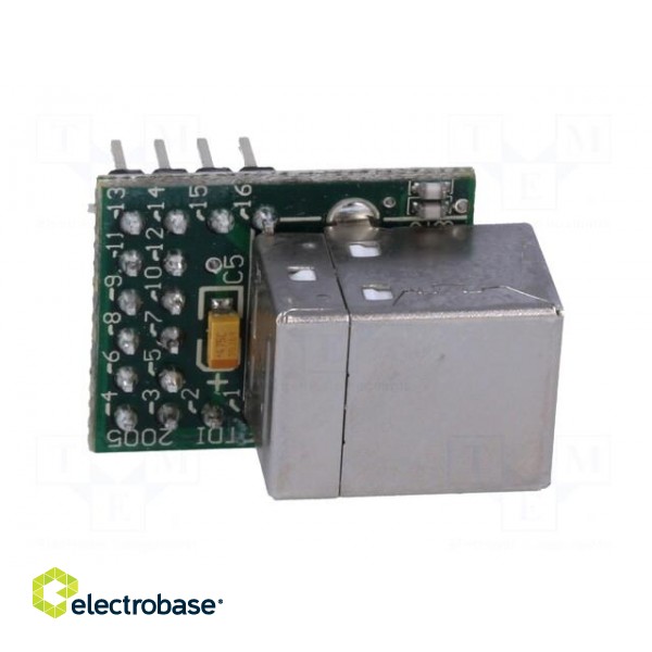 Module: USB | UART | pin strips,USB B | -40÷85°C | 3.3÷5.25VDC image 9