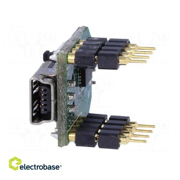 Module: USB | UART | USB B mini,pin strips | -40÷85°C | 5VDC paveikslėlis 3