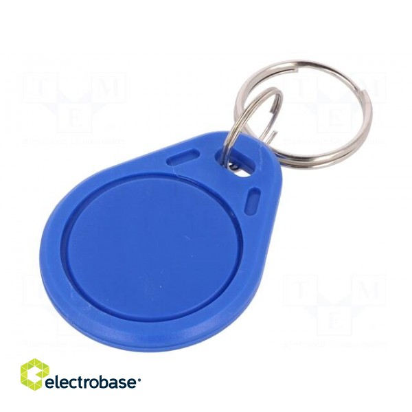 RFID pendant | ISO 11784/5,T5577 | blue | 125kHz | Mat: plastic | 4g