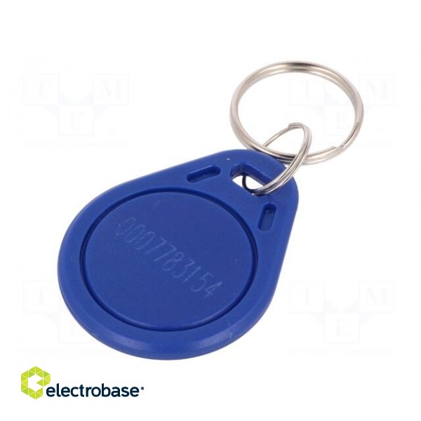 RFID pendant | blue | 100÷150kHz | Mat: plastic | 64bit | 4g