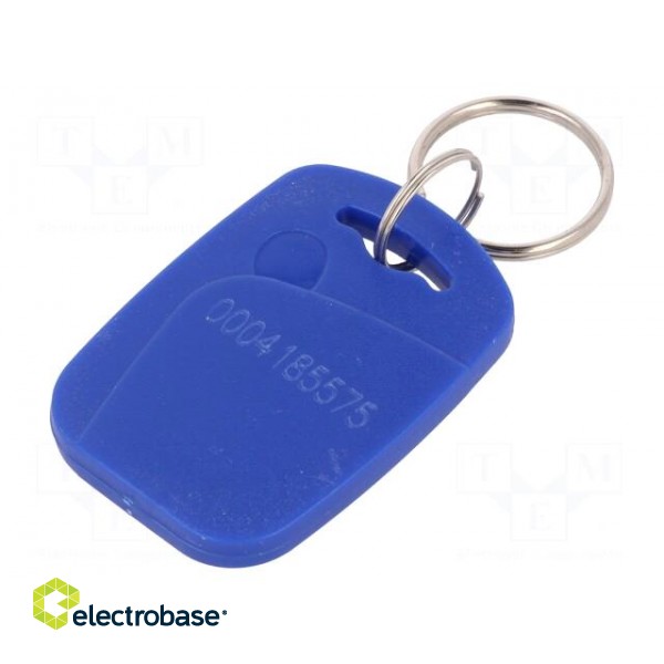 RFID pendant | blue | 100÷150kHz | Mat: plastic | 64bit | 6g