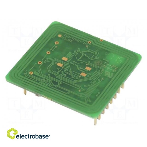 RFID reader | antenna | 33x30x11mm | USB,serial | 3.15÷5.5V | 110mA