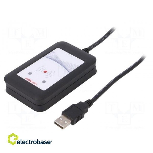 RFID reader | 4.3÷5.5V | CCID,PC/SC 2.01 | USB | antenna | Range: 100mm фото 1