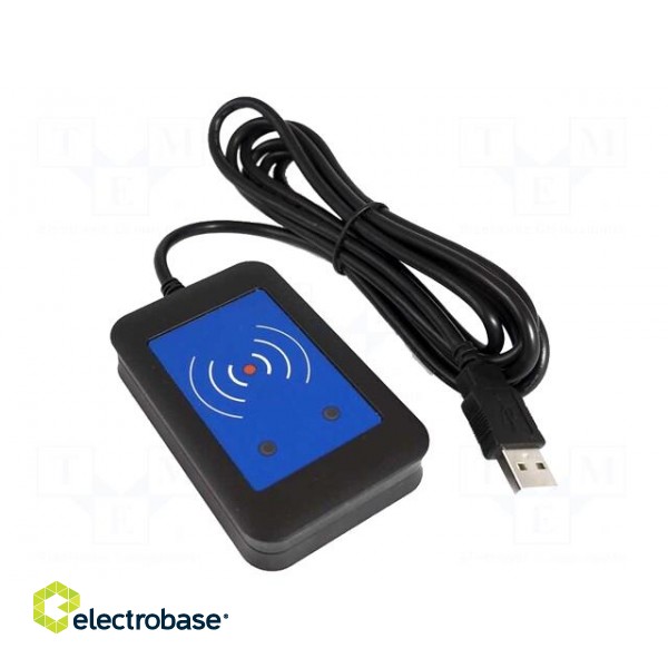 RFID reader | 4.3÷5.5V | CCID,PC/SC 2.01 | USB | antenna | Range: 100mm фото 2