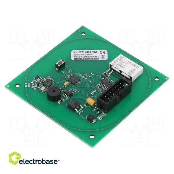 RFID reader | 5÷16V | RS232 | antenna,buzzer | 79.5x79.5x12mm