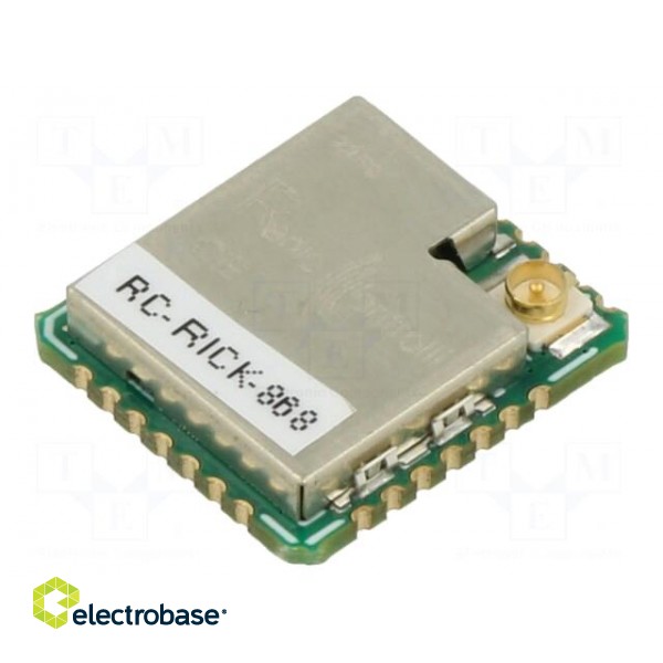 Module: radio modem | 868MHz | UART | -140dBm | 2.5÷3.7VDC | 18.5dBm