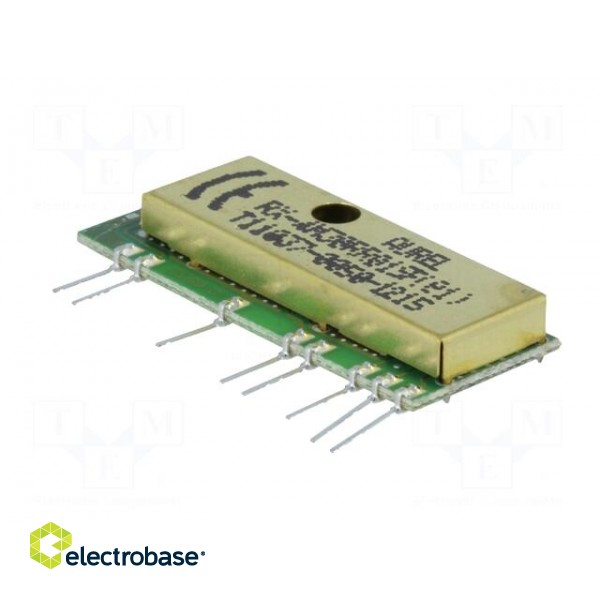 Module: RF | AM receiver | AM,ASK | 433.92MHz | -100dBm | 3VDC | 70uA image 2