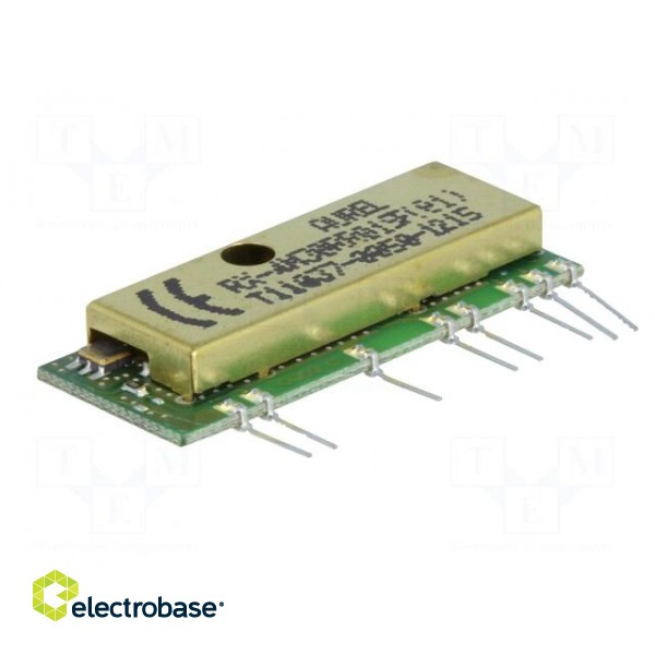 Module: RF | AM receiver | AM,ASK | 433.92MHz | -100dBm | 3VDC | 70uA image 8