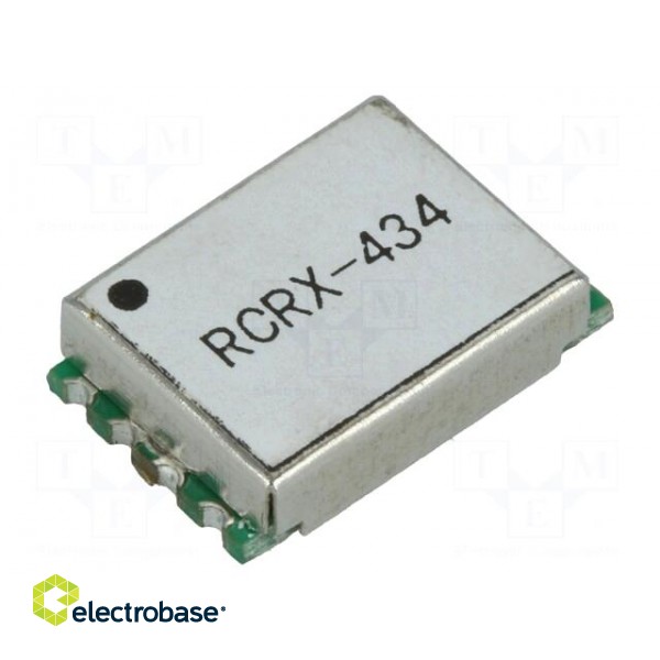 Module: RF | AM receiver | ASK,OOK | 433.92MHz | -108dBm | 4.4÷5VDC | SMD