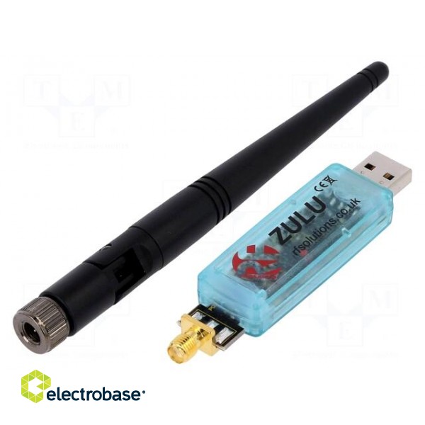 Module: RF | FM transceiver | 868MHz | USB | -121dBm | 2.4÷3.6VDC | 20dBm image 1