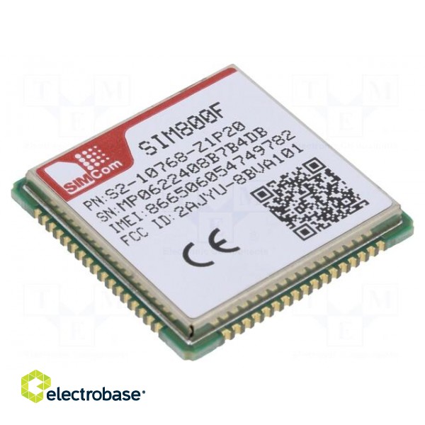 Module: GSM | 85600bps | 2G | 68pad SMT | SMD | 24x23x3mm