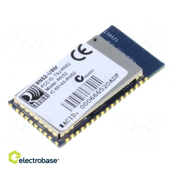Module: Bluetooth | GPIO,SPI,UART,USB | SMD | Dim: 26x13.5x2.7mm | 3.0