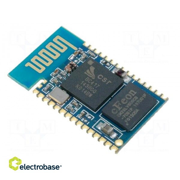 Module: Bluetooth | PCM,UART,USB | SMD | 25x14.5x2.2mm | 2.0 EDR