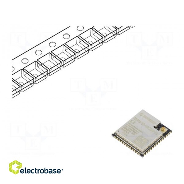 Module: IoT | Bluetooth Low Energy,WiFi | external | SMD | Cores: 2