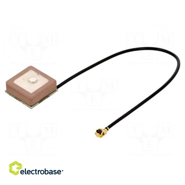 Antenna | GPS | 0dBi | RHCP | Mounting: for building in | 50Ω | 1,575GHz