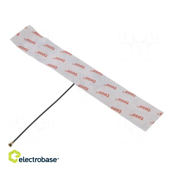 Antenna | 2G,3G,4G,GSM,LTE | linear | for ribbon cable | 147x25mm image 2