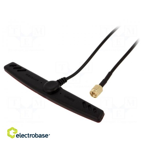 Antenna | GSM | 2.5dBi | linear | for ribbon cable | 50Ω | -40÷85°C image 1