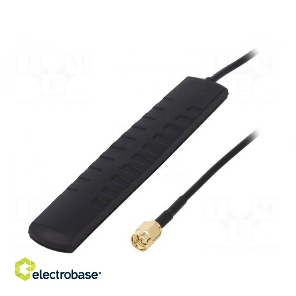 Antenna | GSM | 2dBi | linear | for ribbon cable | 50Ω | 113x19.8x6.2mm