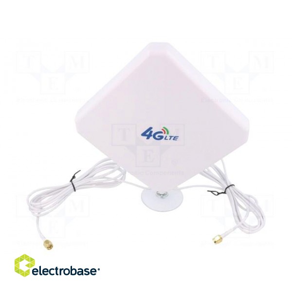 Antenna | LTE | 20dBi | for wall mounting | 50Ω | -40÷85°C | male,SMA image 1