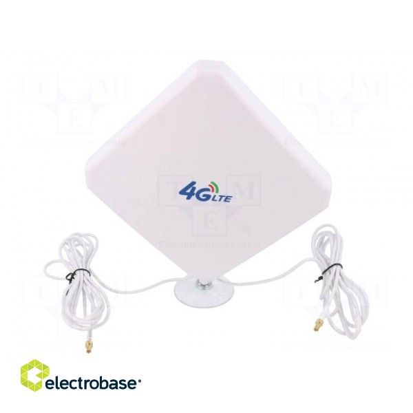 Antenna | LTE | 20dBi | for wall mounting | 50Ω | TS9 | -40÷85°C фото 1
