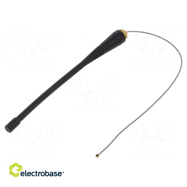 Antenna | RF | 1.3dBi | linear | 50Ω | 470÷510MHz | U.FL | -40÷90°C