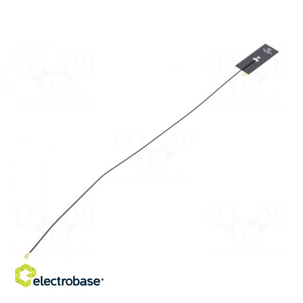 Antenna | Wideband | 3.5dBi | linear | for ribbon cable | 3÷6GHz | U.FL фото 1
