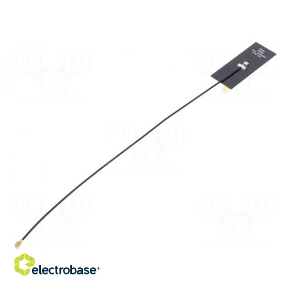 Antenna | Wideband | 4dBi | linear | for ribbon cable | 3÷6GHz | U.FL image 1
