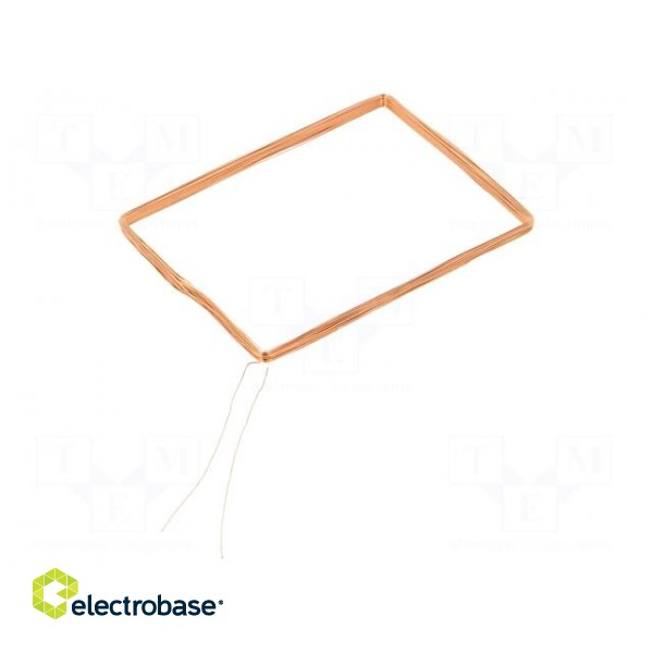 RFID antenna | 125kHz | Body dim: 51x67x2.6mm | 470uH