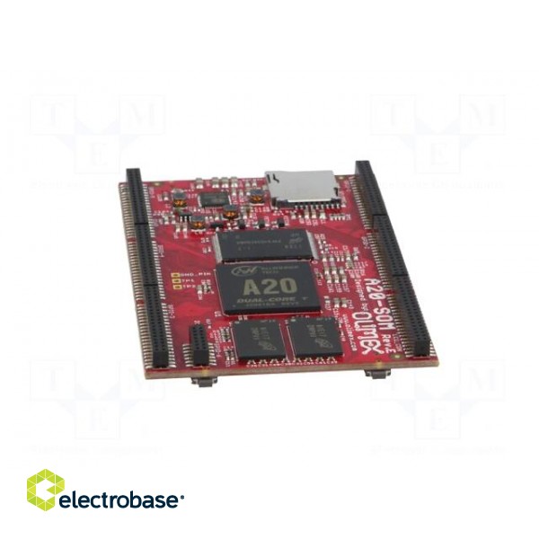 Module: SOM | ARM A20 Dual-Core | 81.2x55.8mm | DDR3 | Interface: UART paveikslėlis 5