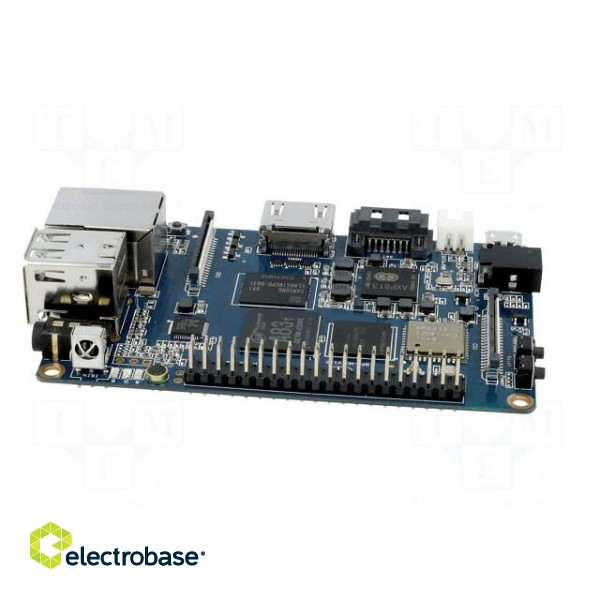 Oneboard computer | RAM: 2GB | A83T ARM Octa-Core | 92x60mm | 5VDC фото 7