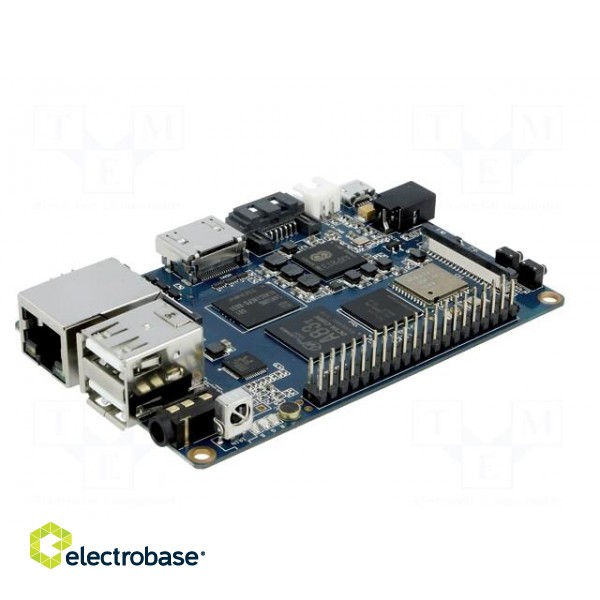 Oneboard computer | RAM: 2GB | A83T ARM Octa-Core | 92x60mm | 5VDC фото 6
