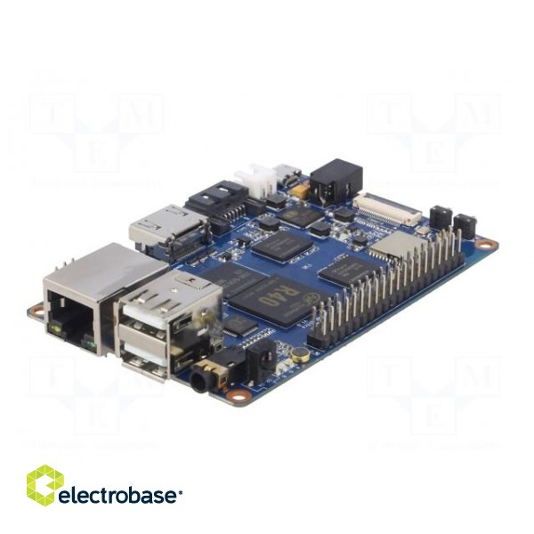Oneboard computer | RAM: 2GB | R40 ARM Quad-core | 92x60mm | 5VDC фото 3