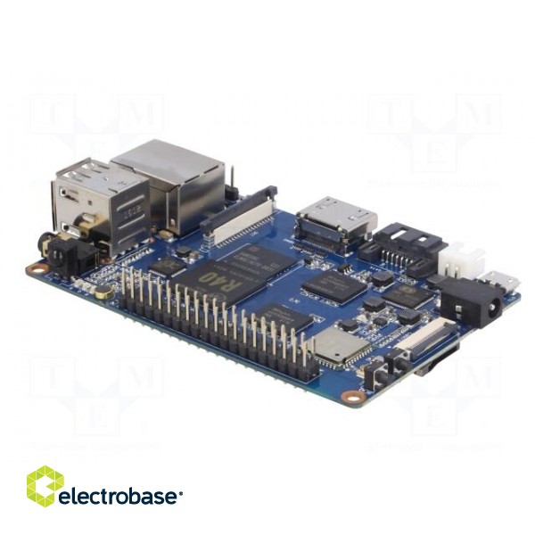 Oneboard computer | RAM: 2GB | R40 ARM Quad-core | 92x60mm | 5VDC paveikslėlis 5
