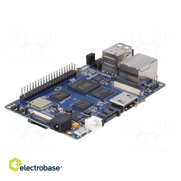 Oneboard computer | RAM: 2GB | R40 ARM Quad-core | 92x60mm | 5VDC image 7
