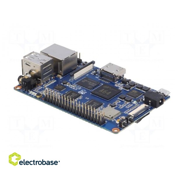 Single-board computer | ARM A53 Quad-Core | 92x60mm | 5VDC | OS: none image 5