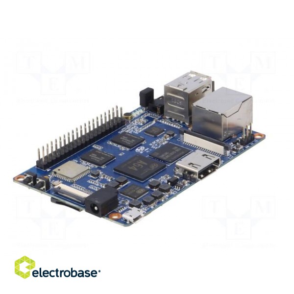 Single-board computer | ARM A53 Quad-Core | 92x60mm | 5VDC | OS: none paveikslėlis 7