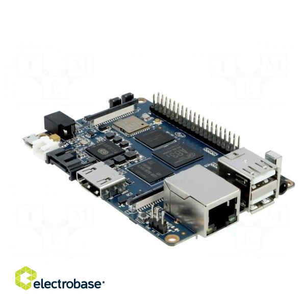 Single-board computer | ARM A83T Octa-Core | 92x60mm | 5VDC | LPDDR3 image 4