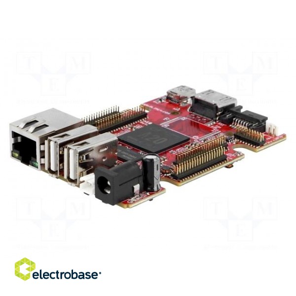 Oneboard computer | RAM: 512MB | A20 ARM Dual-Core | 84x60mm | 5VDC image 1