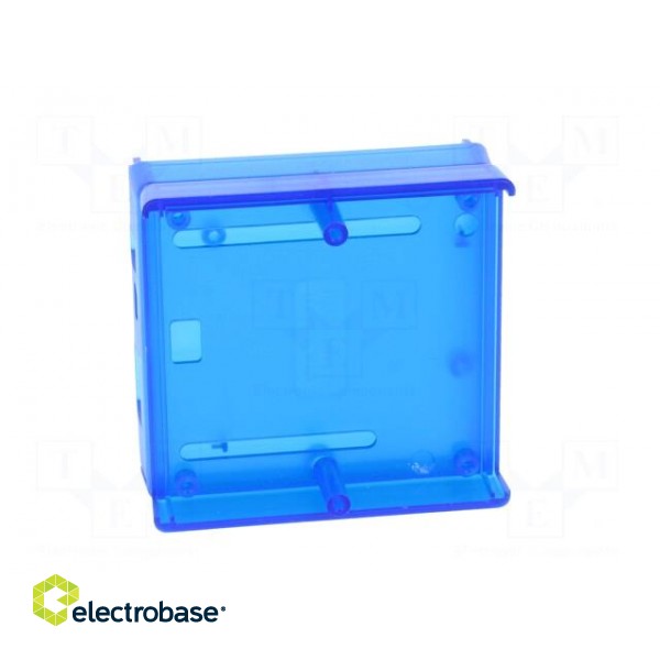 Enclosure: for computer | ABS | semi-transparent blue | X: 71mm image 8