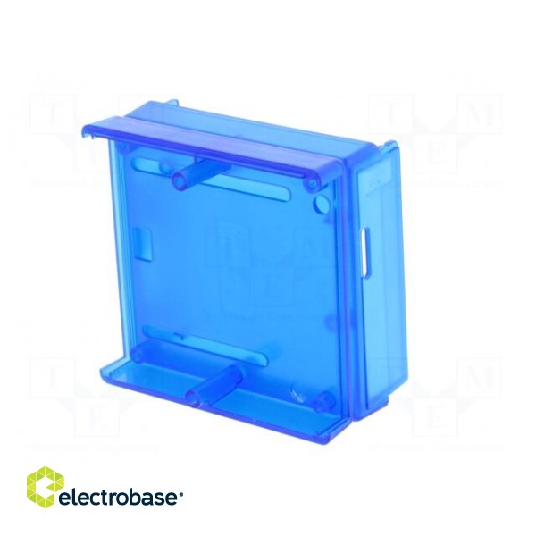 Enclosure: for computer | ABS | semi-transparent blue | X: 71mm image 9