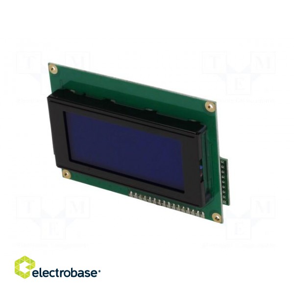 Display: LCD | alphanumeric | STN Negative | 16x4 | blue | LED | 4.75mm paveikslėlis 2
