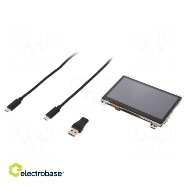 Display: TFT | 4.3" | 480x272 | Interface: mikroBUS,USB paveikslėlis 1