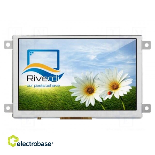 Display: TFT | 5" | 800x480 | Illumin: LED | Dim: 121.5x76.6x7.6mm | EVE2