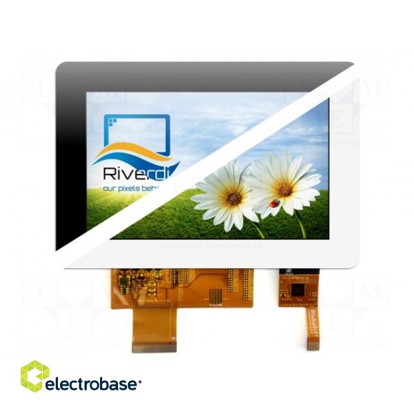 Display: TFT | 5" | 800x480 | Illumin: LED | Dim: 136x92.8mm | white