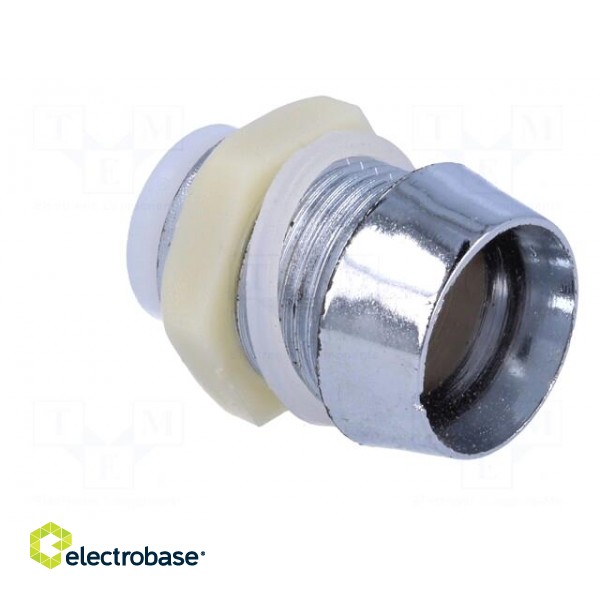 LED holder | 10mm | chromium | ABS | concave | L2: 13mm image 8