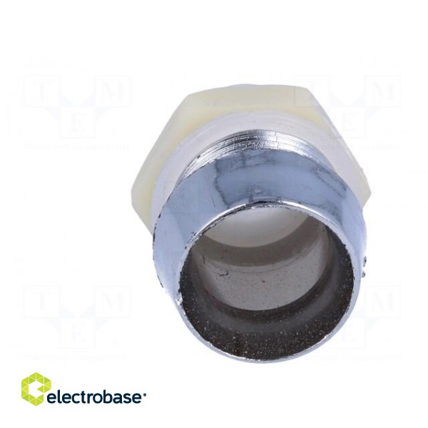 LED holder | 10mm | chromium | ABS | concave | L2: 13mm image 9