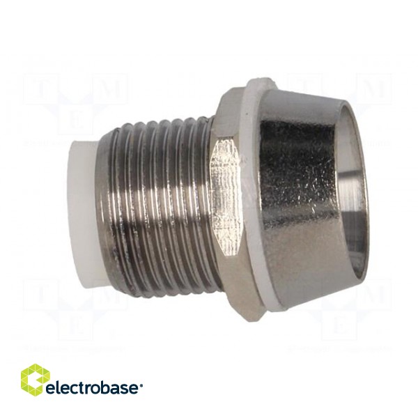 LED holder | 10mm | chromium | brass | concave | L2: 13mm фото 7