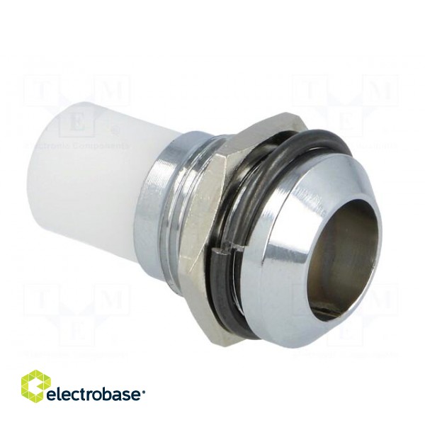 LED holder | 10mm | chromium | convex | with plastic plug image 8