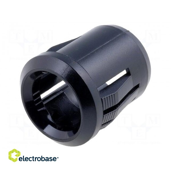 LED holder | 10mm | plastic | convex