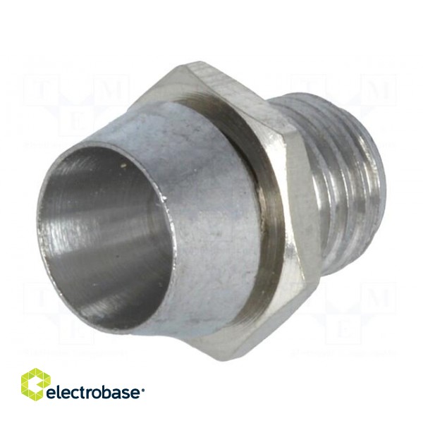 LED holder | 3mm | chromium | brass | concave | L2: 8mm image 1